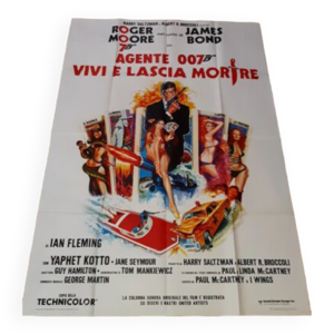 Affiche de cinéma Vivre et laisser