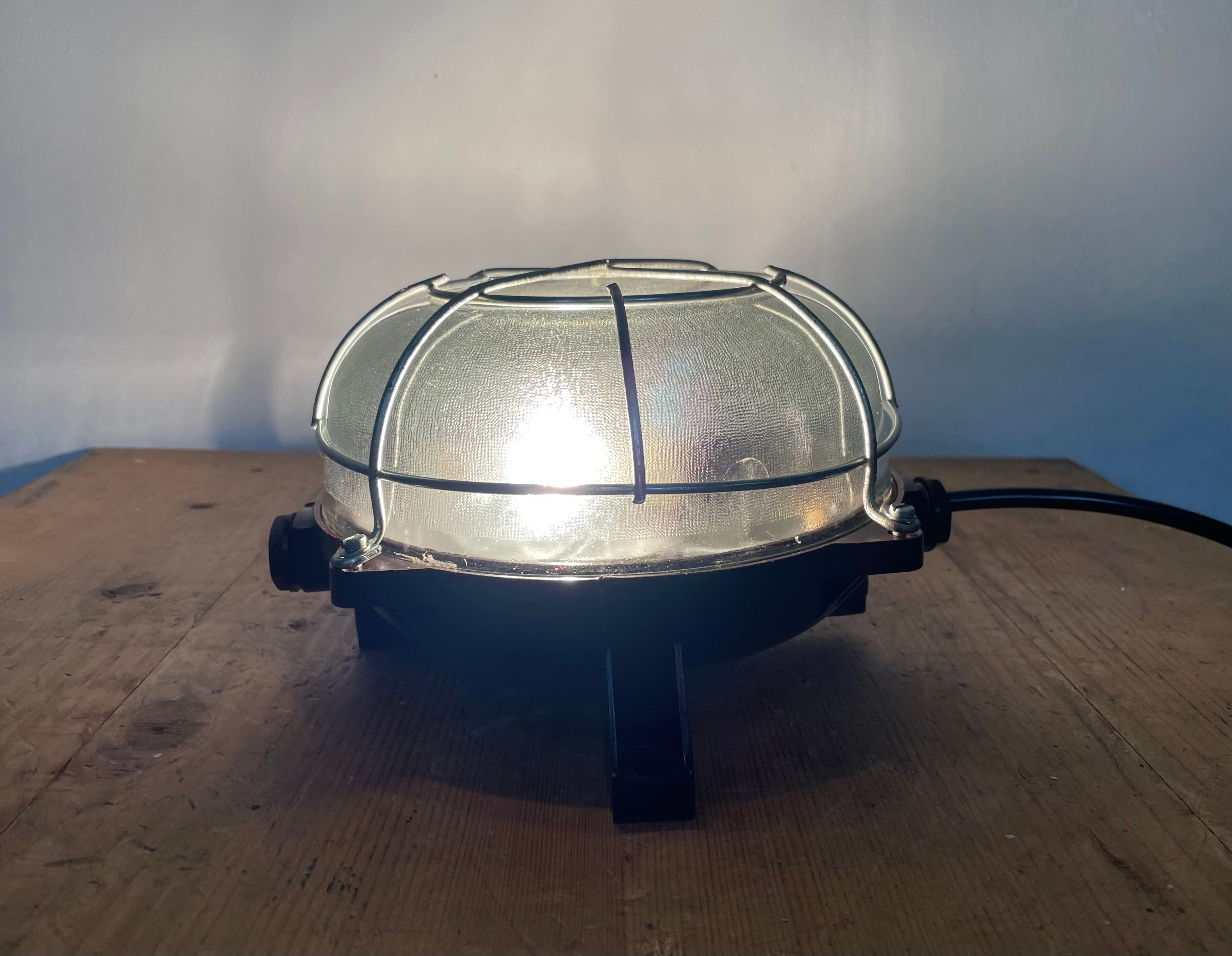 Brown Industrial Bakelite Wall or Ceiling Light, 1970s