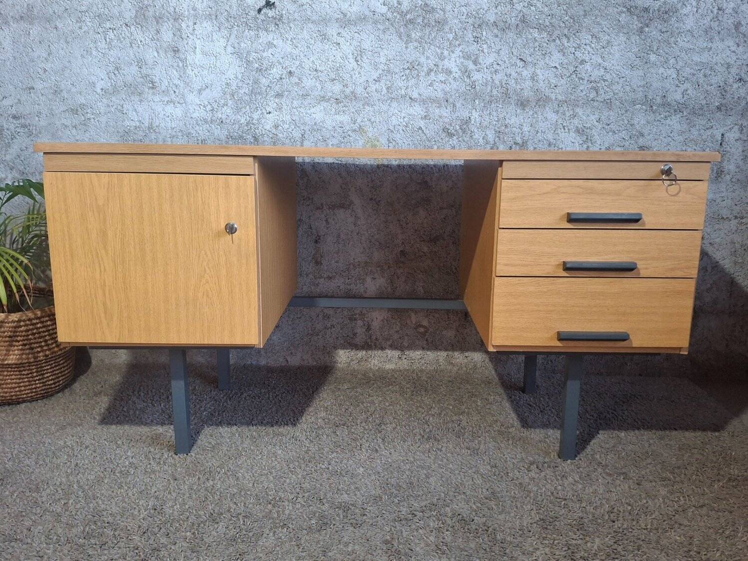 Minister's desk double box Design 1960s – GDR Modernist