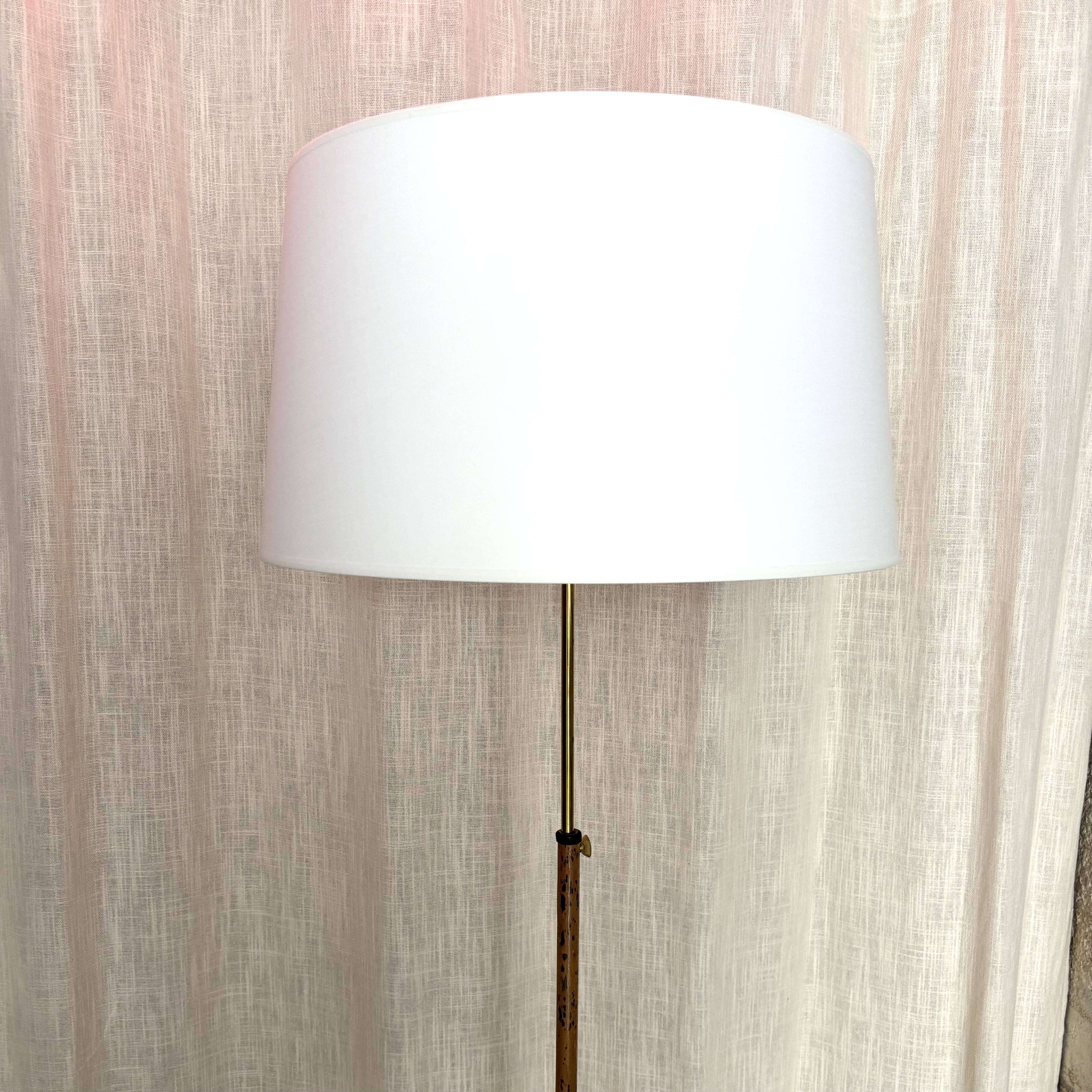 1960s Italian brass floor lamp