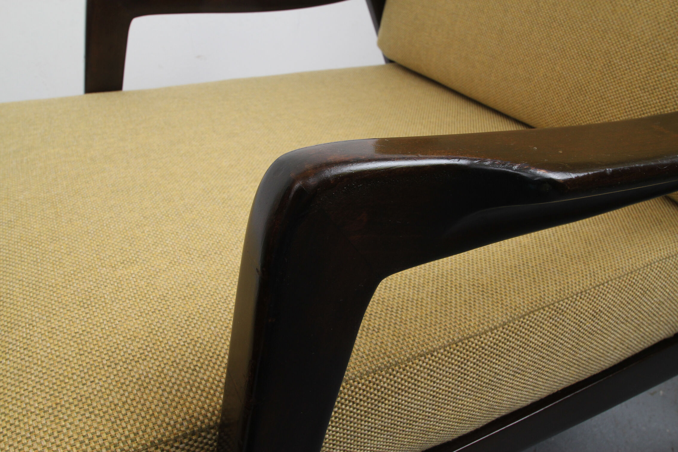 1960s armchair in yellow