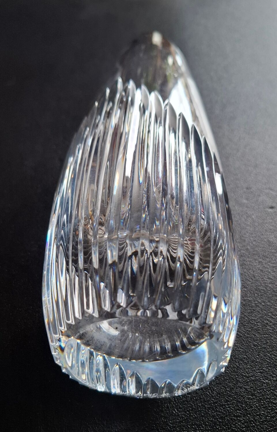 Designer crystal vase