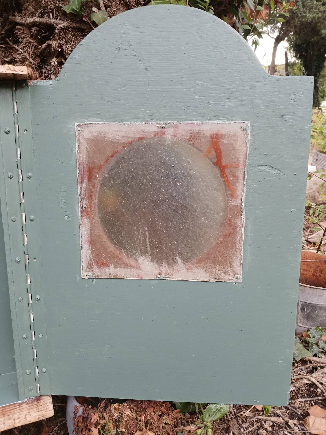 Old wooden wall cupboard