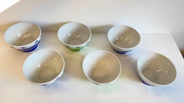 3 BOWLS Italian Porcelain SATURNIA Vintage