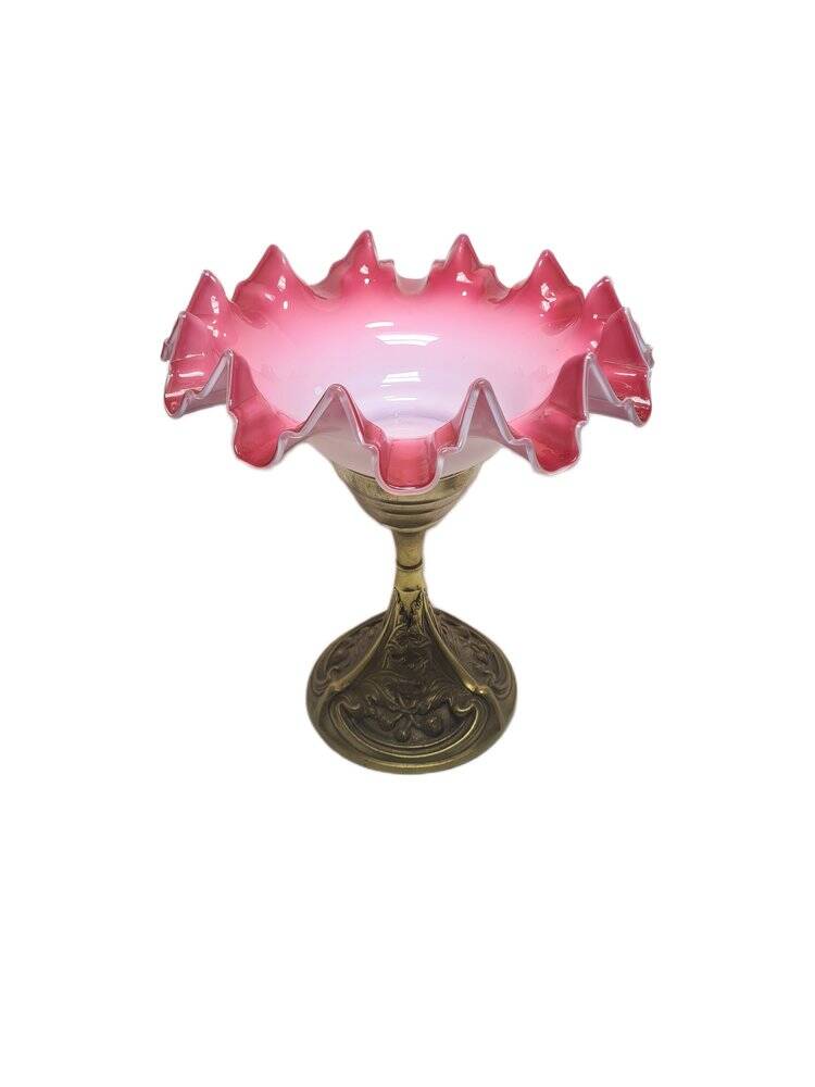 Art Nouveau crystal bowl on stand from WMF, 1890s