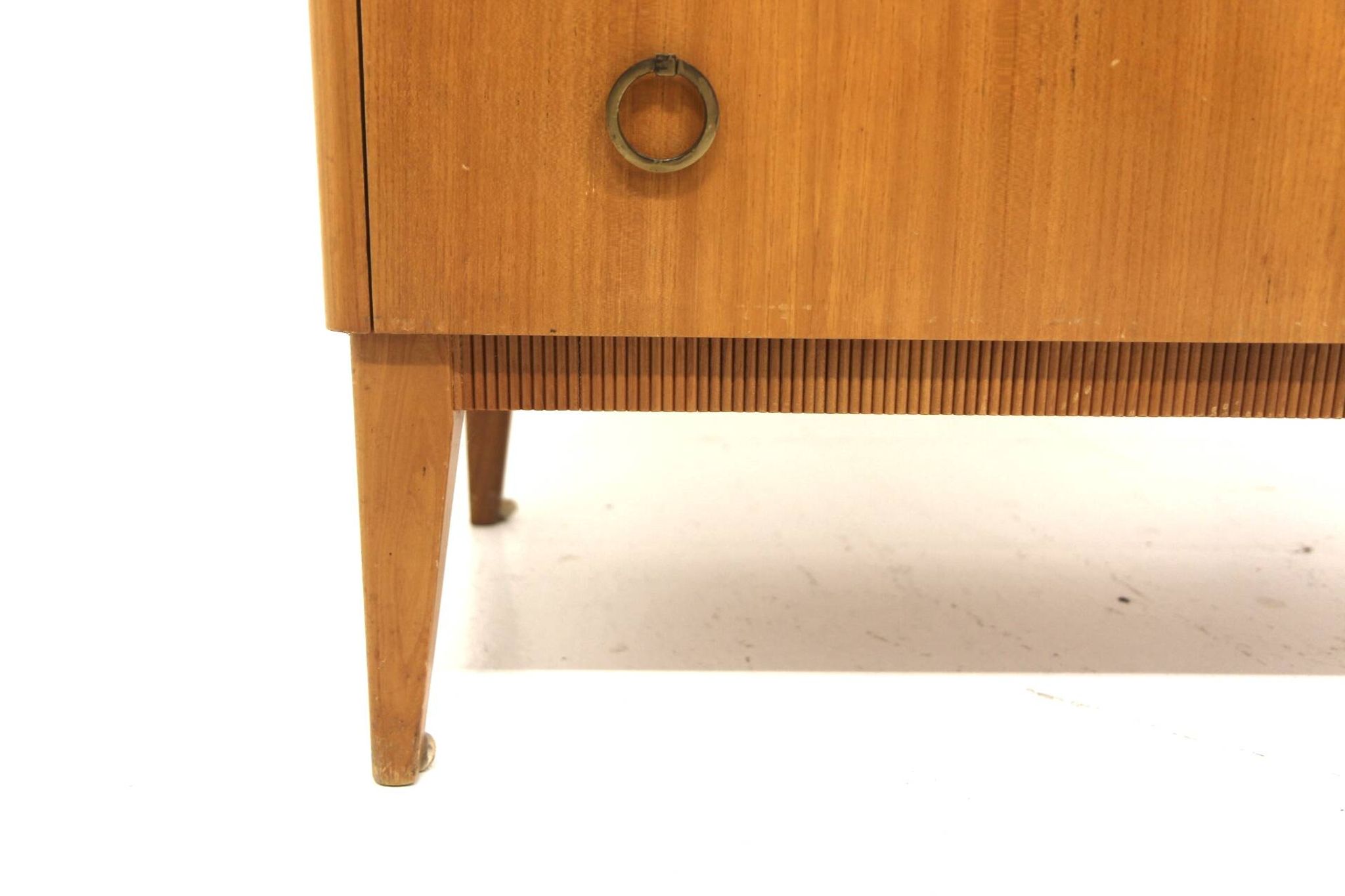 Scandinavian secretary in elm, Swedish modern, Sweden, 1940.
