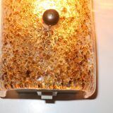 Murano glass and gold fleck wall or ceiling light, Italy 1950s
