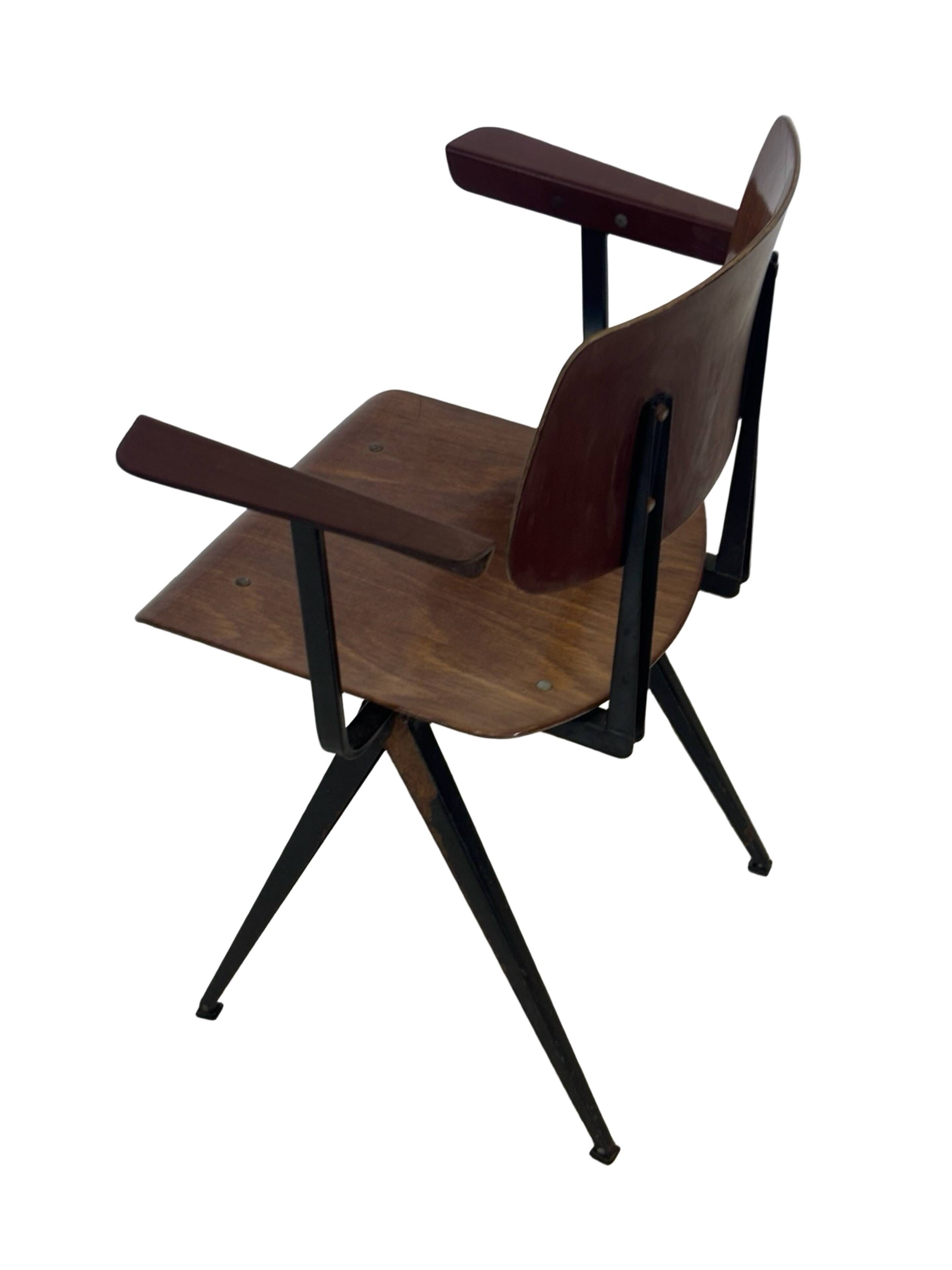 Vintage Galvanitas S16 chair with armrests, 1960 Netherlands Design