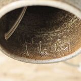 Le Cep stoneware bedside lamp with rope shade