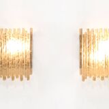 Rare set of two Poliarte Vesta wall lamps by Albano Poli