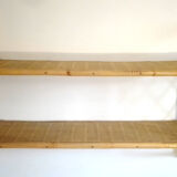 Rattan wall shelf