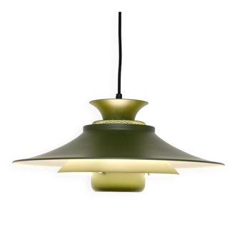 Bottle green Vitrika lamp, Denmark 1970s