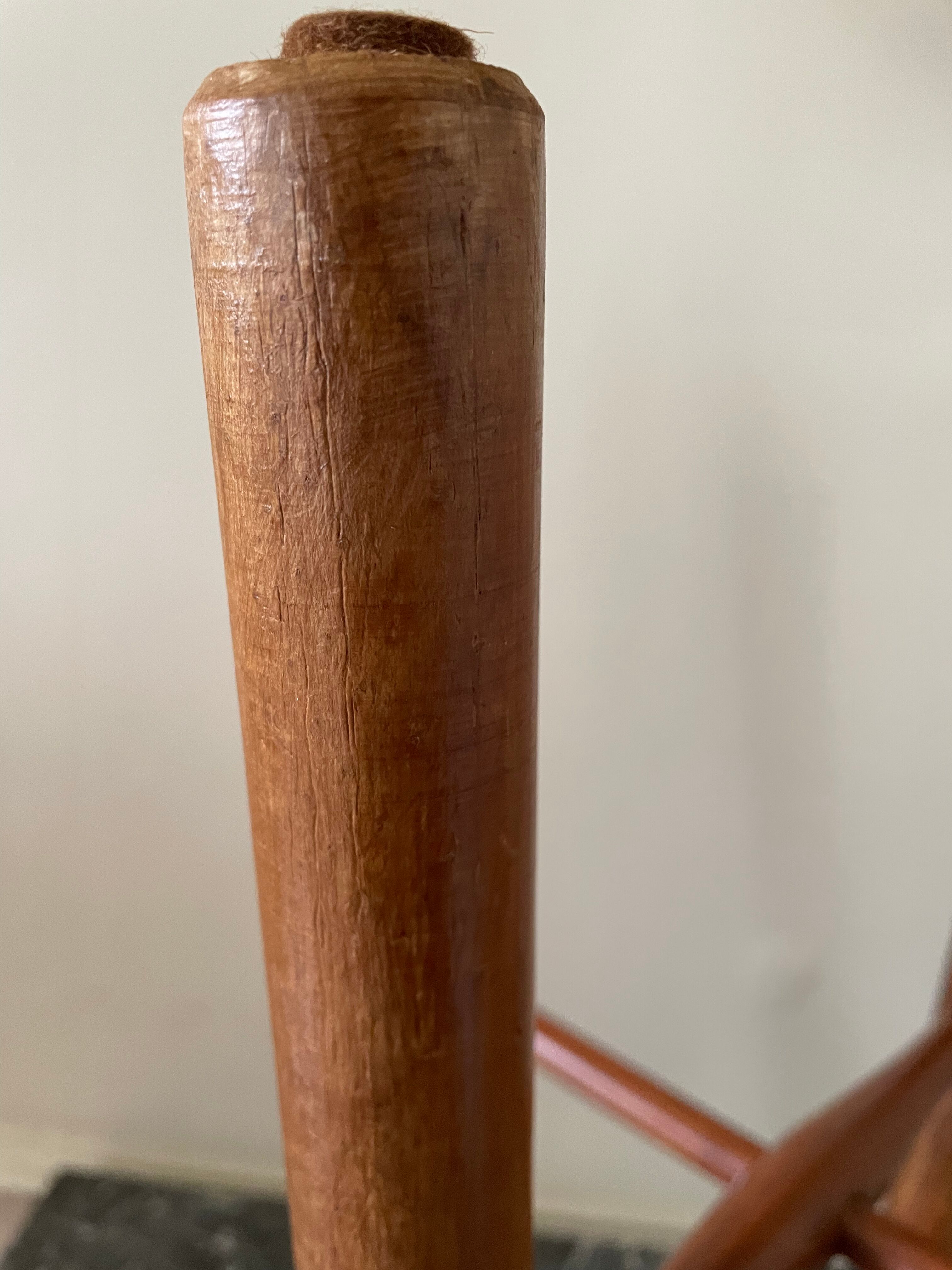 Varnished wooden stool