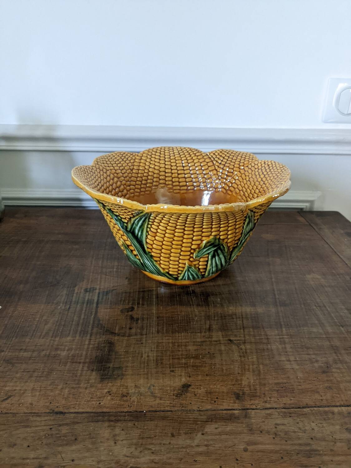 Corn salad bowl in slip