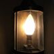 Lantern brass wall lamp