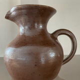 Vase cruche vintage en grès signé