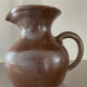 Vintage stoneware jug vase signed