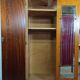 1960s Scandinavian wardrobe with two doors and mirror, easy assembly.