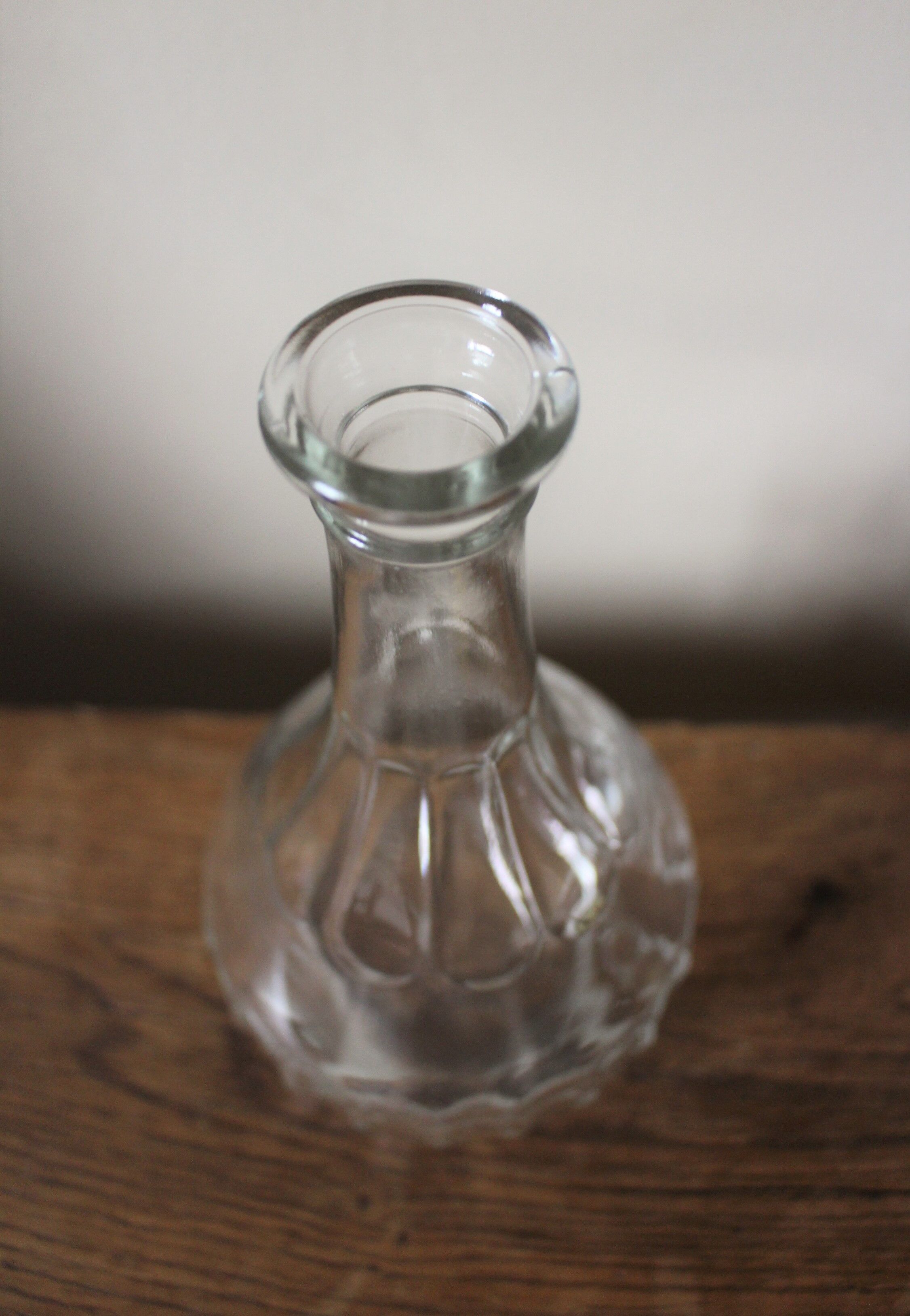 Vase soliflore transparent glass