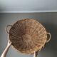 Vintage handmade wicker storage basket