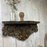 Old gilded wood coats holder