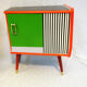 Pair of colorful bedside tables