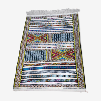 Blue berber moroccan berber carpet 170x130 cm