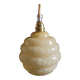 Baladeuse en verre de Clichy jaune