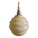 Yellow glass lamp from Clichy