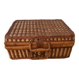 Rattan picnic basket - vintage