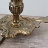2 bronze bedside lamps