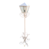 Lampadaire de véranda,  terrasse ou jardin, en fer forgé , vintage