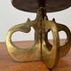 Vintage brutalist metal candle holders, 1970s, set of 2