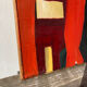 Abstract woman painting oil on canvas