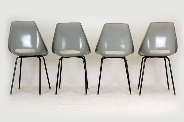 Chaises en fibre de verre par Miroslav Navratil pour Vertex années 1960