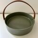 Scandinavian plateau with leather handle