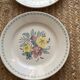 6 Digoin Sarreguemines flat plates from the 40s