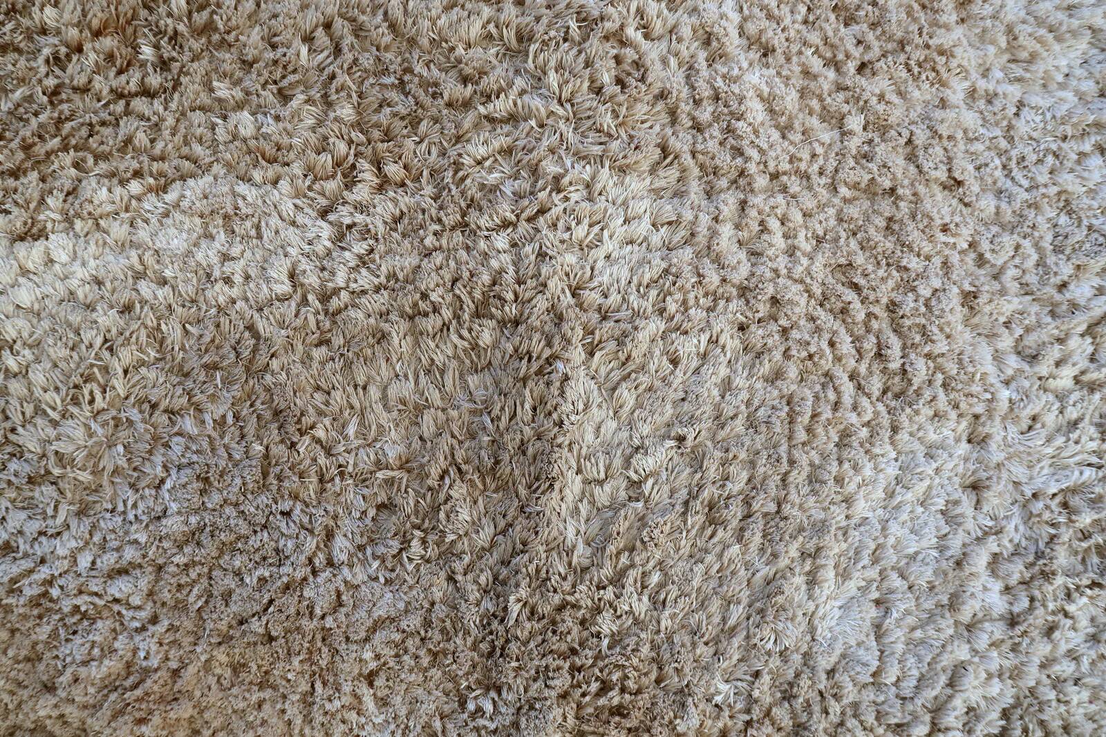 Vintage 1960s Scandinavian shag rug, Flokati style, 200cm x 203cm