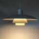 Suspension PH 4/3 Louis Poulsen / White and orange