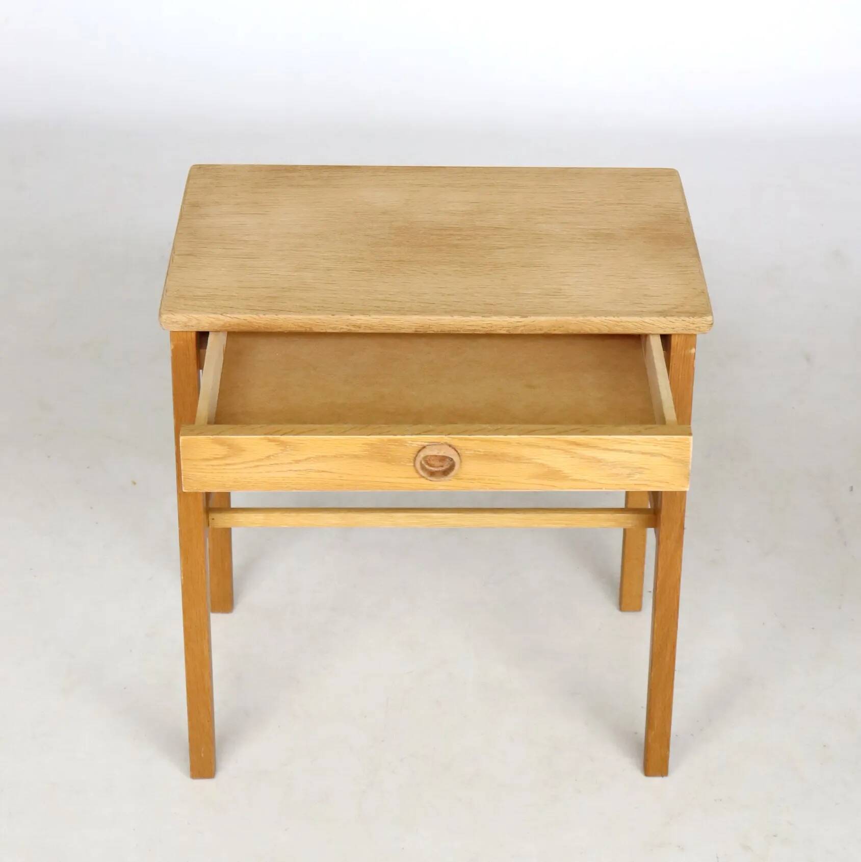 Scandinavian wooden bedside table