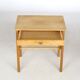 Scandinavian wooden bedside table