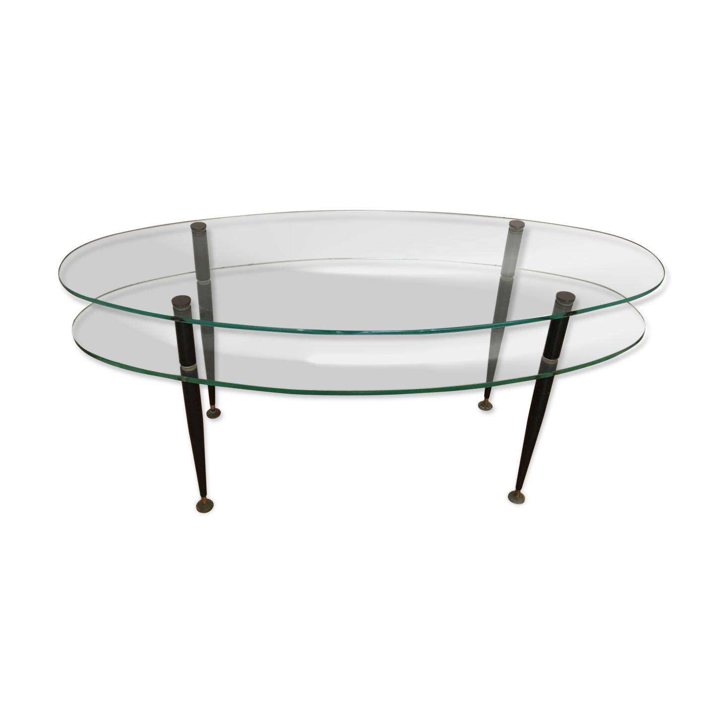 Table basse en verre vintage