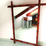 Miroir art déco imitation bambou