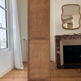 Armoire vitrée en chêne brut (rénovée)
