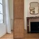 Glass cabinet in raw oak (renovated)