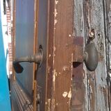 Old large molded door