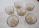 Ensemble de 6 coupes en verre fumé
