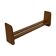Vintage wooden wall shelve rack bookshelf in wood minimalist