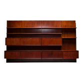 German Rosewood Modular Wall Shelves by IDEE Mobel, 1960s, Set of 25