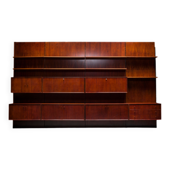 German Rosewood Modular Wall Shelves by IDEE Mobel, 1960s, Set of 25